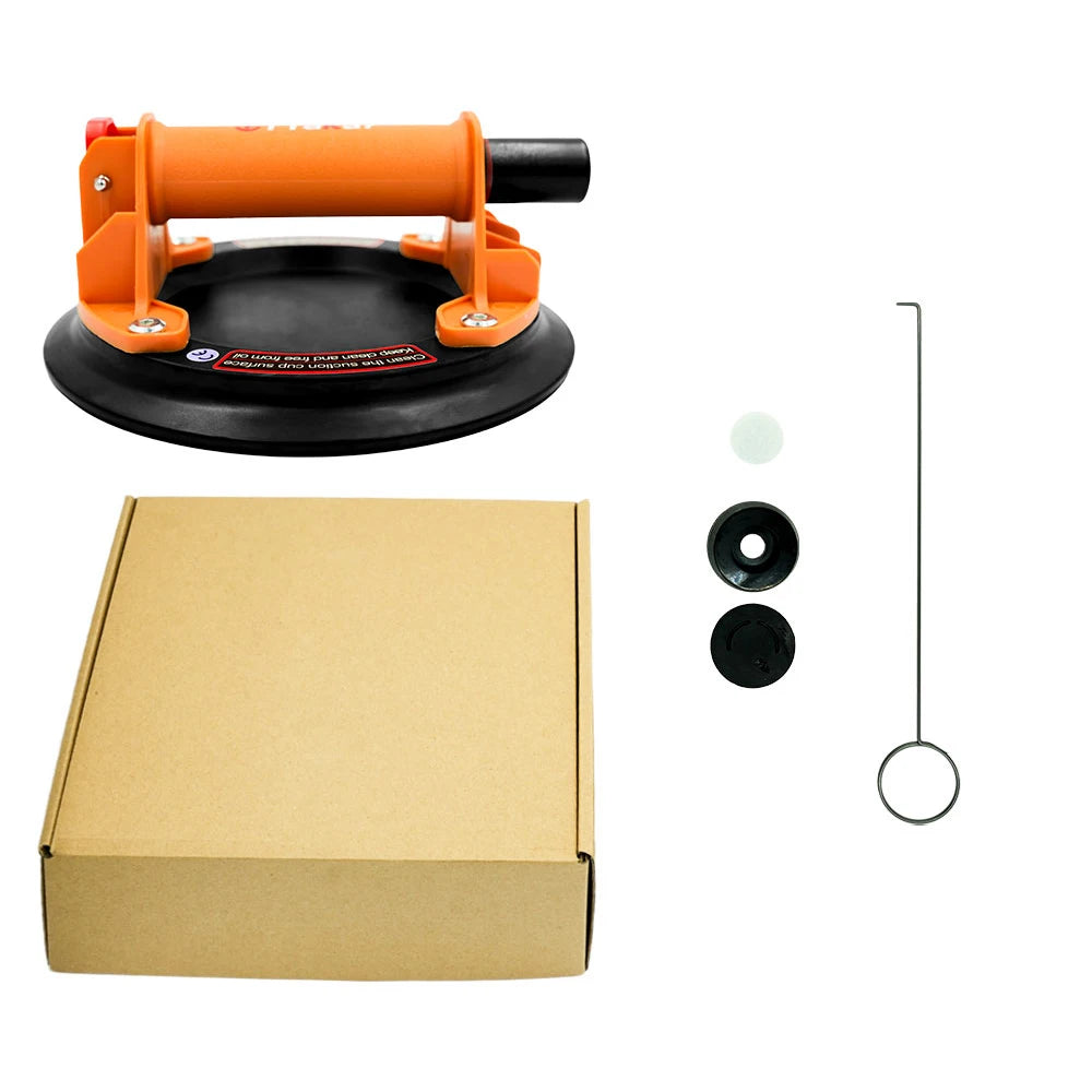 Upgraded Vacuum Suction Cup 200kg Load Capacity Heavy-duty Ceramic Tile Adsorption Granite Glass Lifting Vacuum Spreader Peaceful Pleasures Health and Wellness 1PC with Carton 2