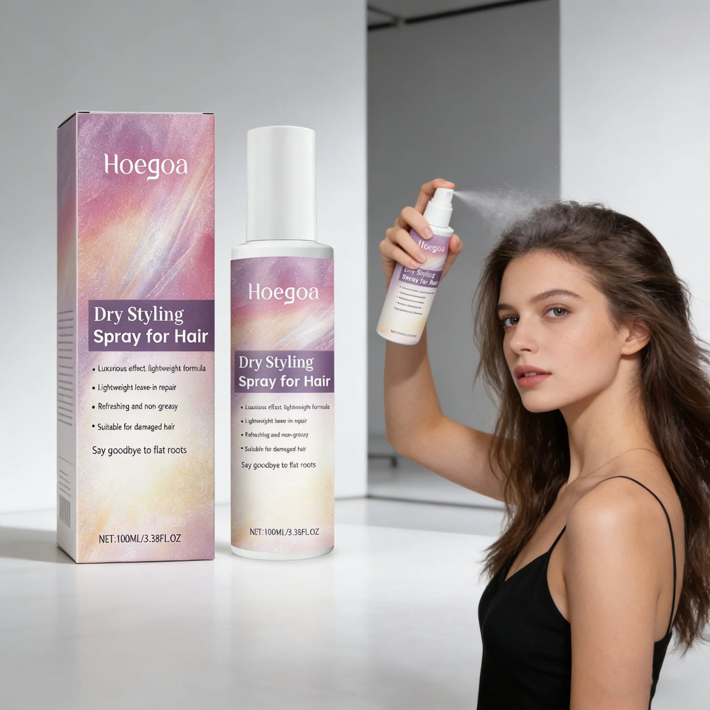 HOEGOA Hair Moisturizing Spray – Anti-Frizz Leave-In Treatment