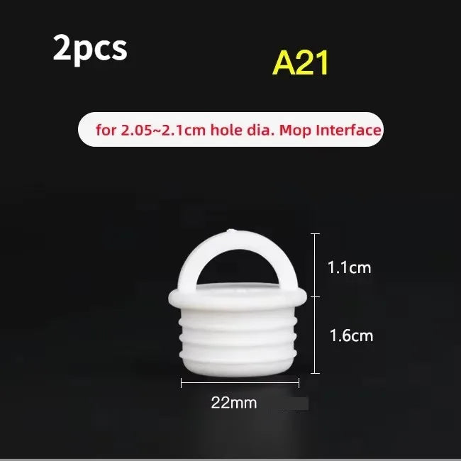 2-Pack Silicone Mop Bucket Drain Stopper – Round Scupper Plug