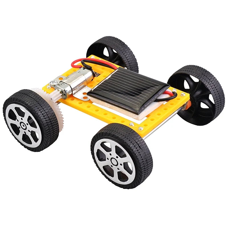 Solar Car Toy for Kids Mini DIY Assembled Energy Powered Car Kit STEM Educational Toys for Children Creativity Birthday Gift Peaceful Pleasures Health and Wellness