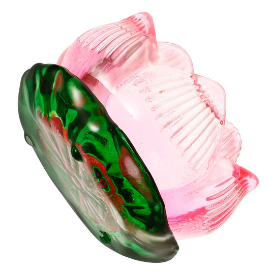 Lotus Shaped Holder Smooth Finish Elegant Design Tealight Holder for Pillar Candles Table Centerpiece Decor Home Living Peaceful Pleasures Health and Wellness Red