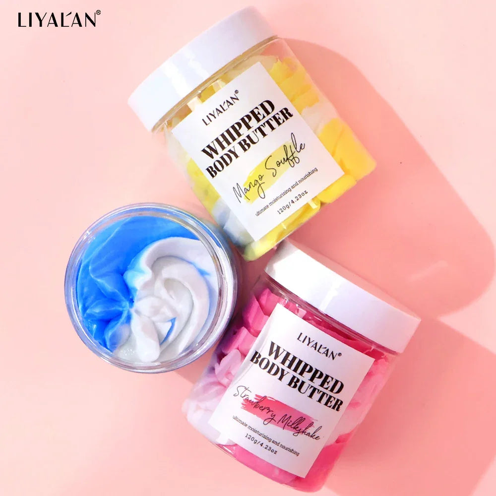 Whipped Body Butter – Vegan Vanilla, Mango & Strawberry 120g Peaceful Pleasures Health and Wellness