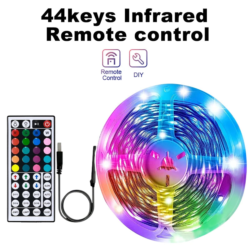 20M RGB LED Strip Lights | Music Sync, Bluetooth & USB