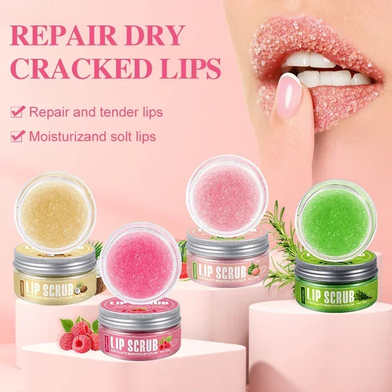 Exfoliating Lip Scrub 30g | Raspberry, Vanilla, Coconut & Watermelon