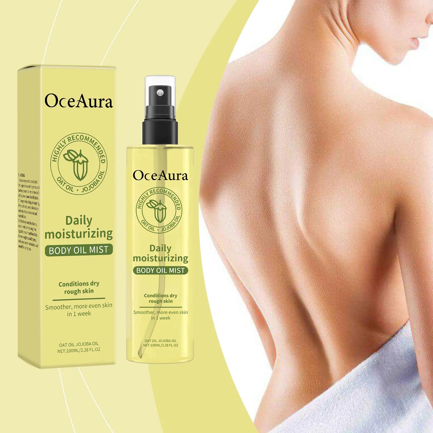 OceAura Vitamin E Body Oil – Deep Moisturizing Skin Care 100ml
