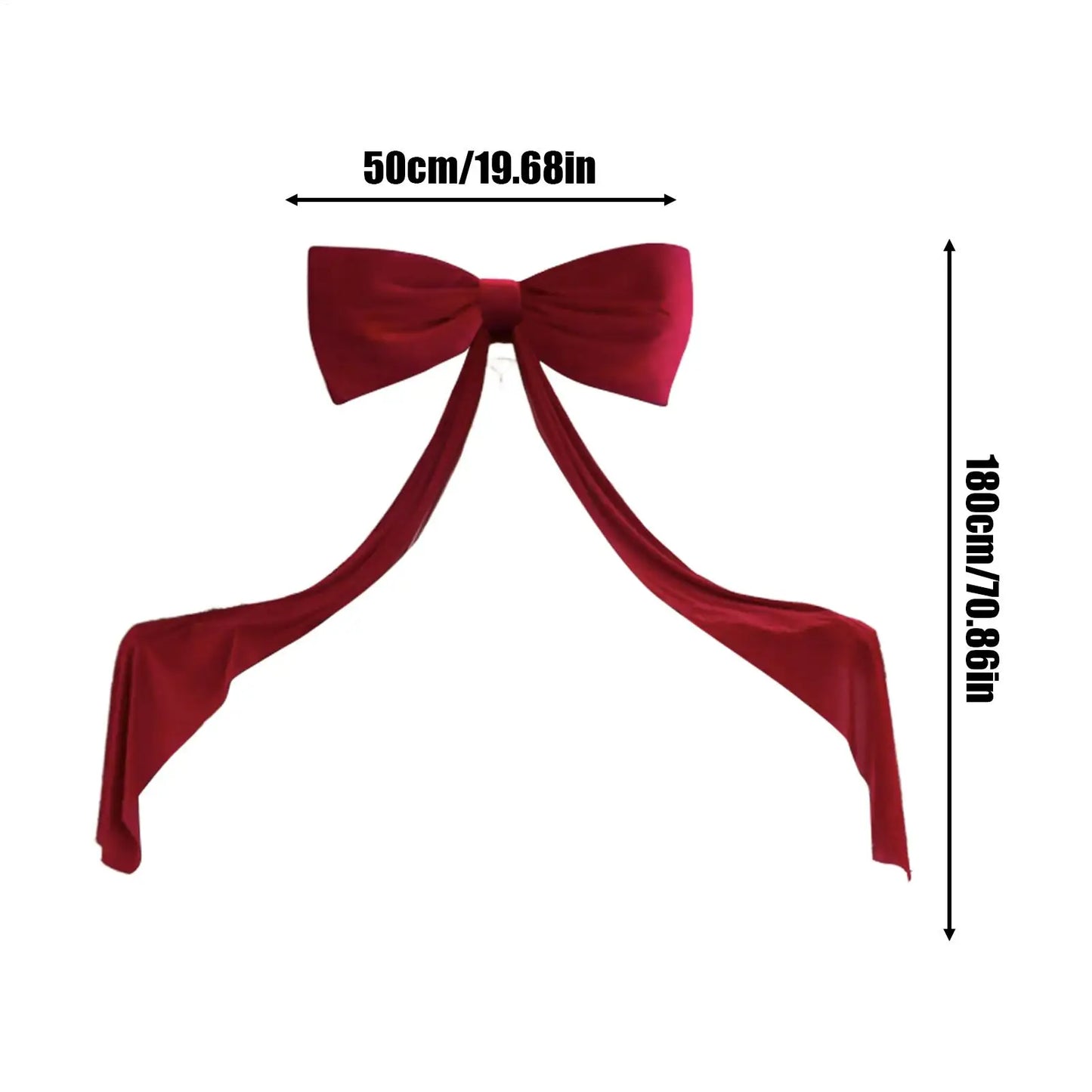 Large Velvet Christmas Tree Bow 70.8" – Holiday Decor Topper
