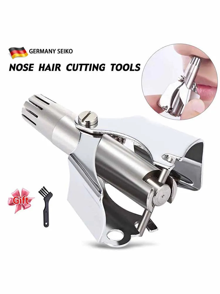 FAHE Manual Stainless Steel Nose & Ear Hair Trimmer
