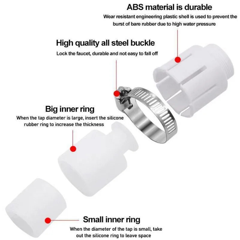 Universal Rotatable Faucet Aerator Anti-Splash Tap Adapter