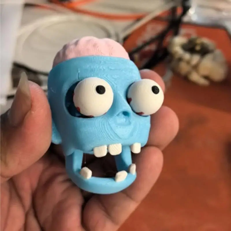 3D Printed Skull Fidget Clicker Keychain | Bag Pendant Toy