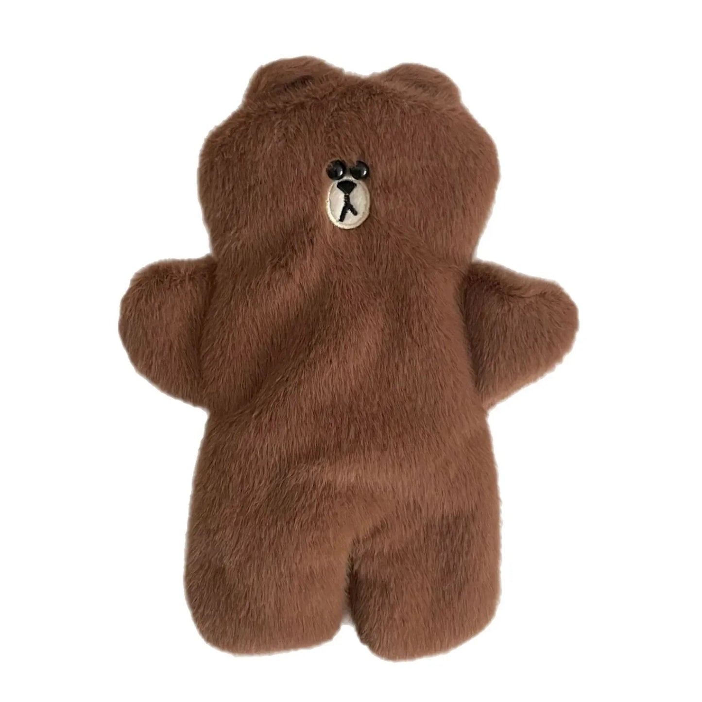 High Appearance Brown Bear Pencil Case Item for Elementary Junior High School Students Stationery Bag Storage Bags Pencil Case Peaceful Pleasures Health and Wellness Chocolate