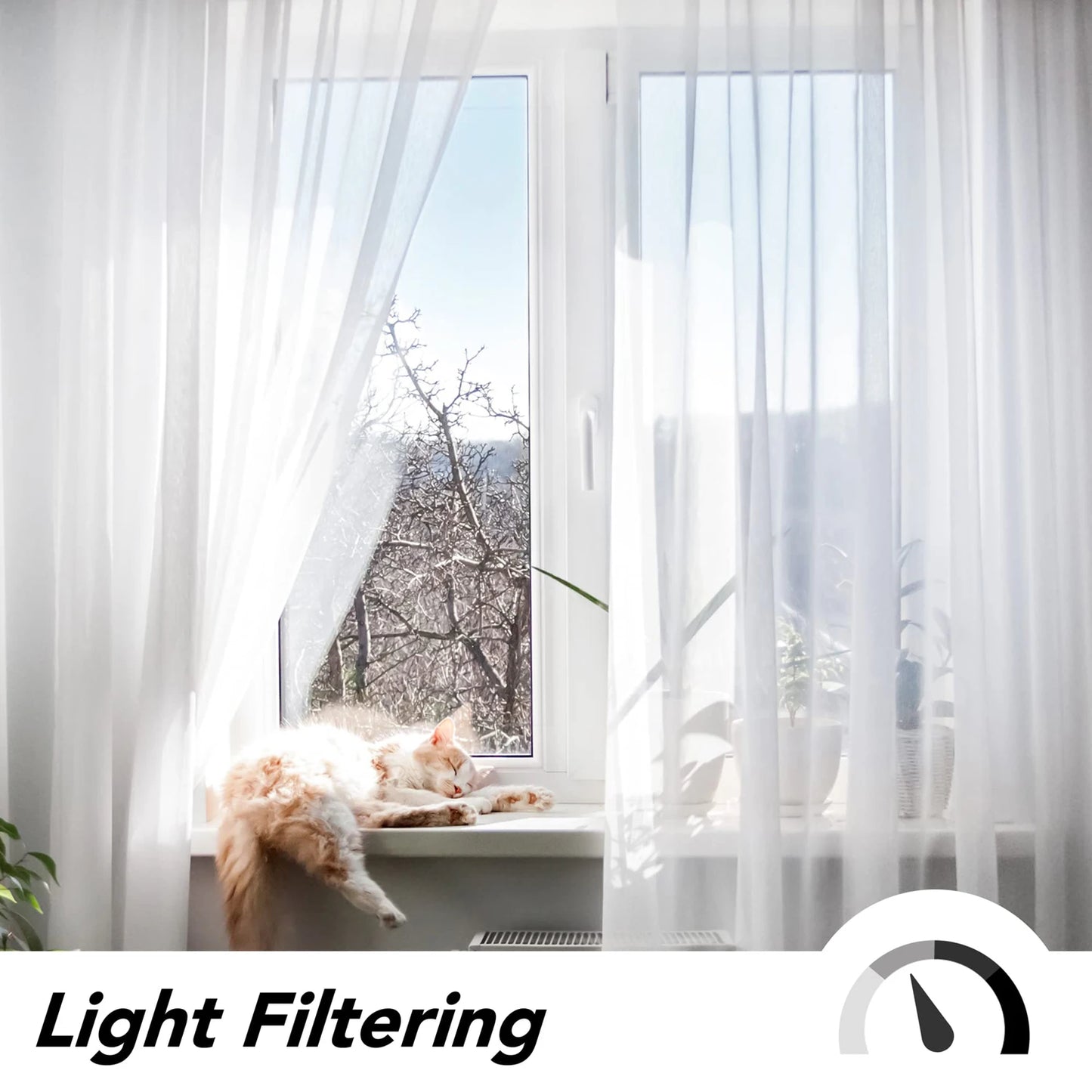 White Sheer Curtains Transparent Tulle Curtain Luxury Chiffon Window Curtains For Bedroom Villa Opaque Drapes Living Room Decor Peaceful Pleasures Health and Wellness