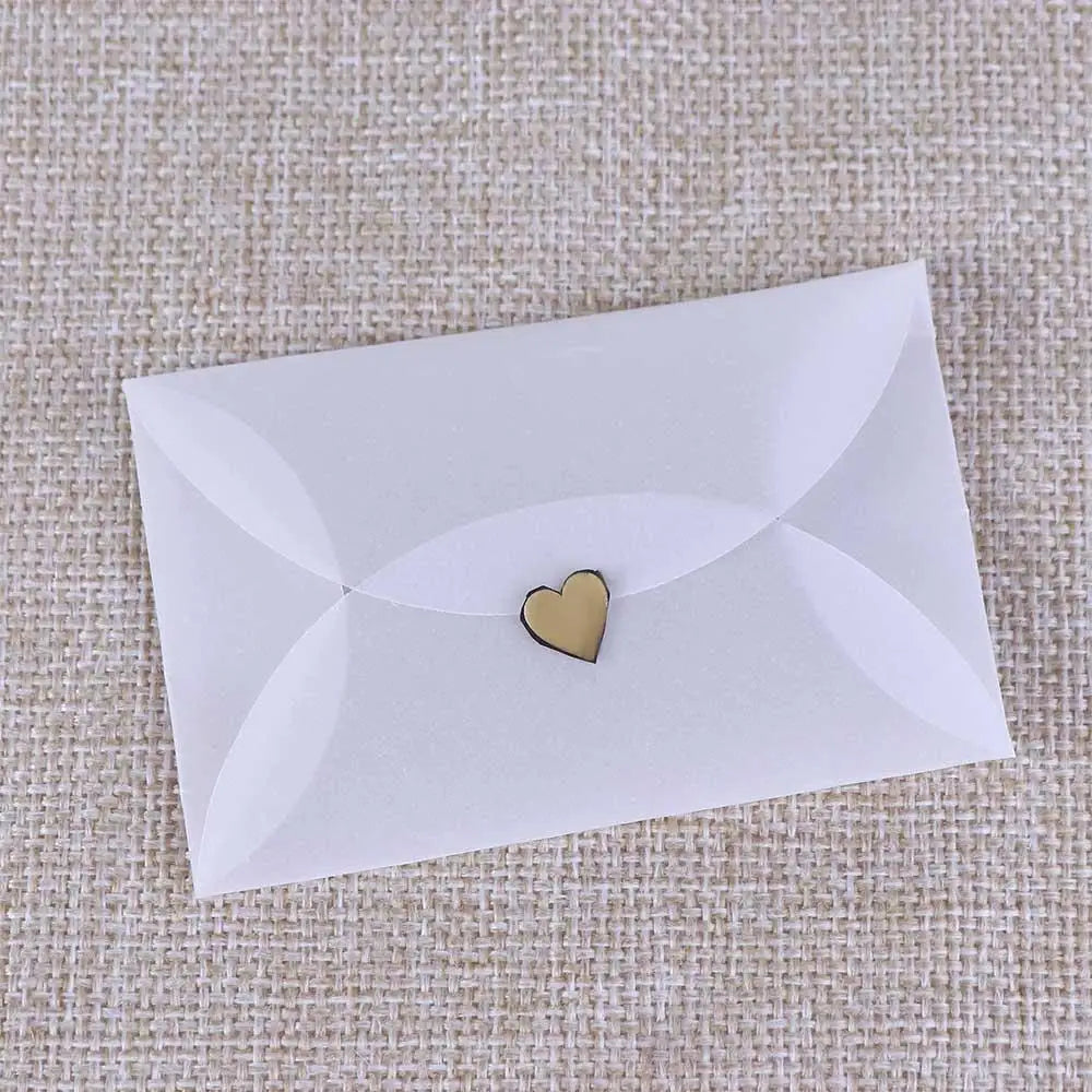 Invitation Stationary For Letter For Card White Postcard Semi-transparent Sulfuric Acid Paper Envelopes Paper Envelopes For DIY Peaceful Pleasures Health and Wellness