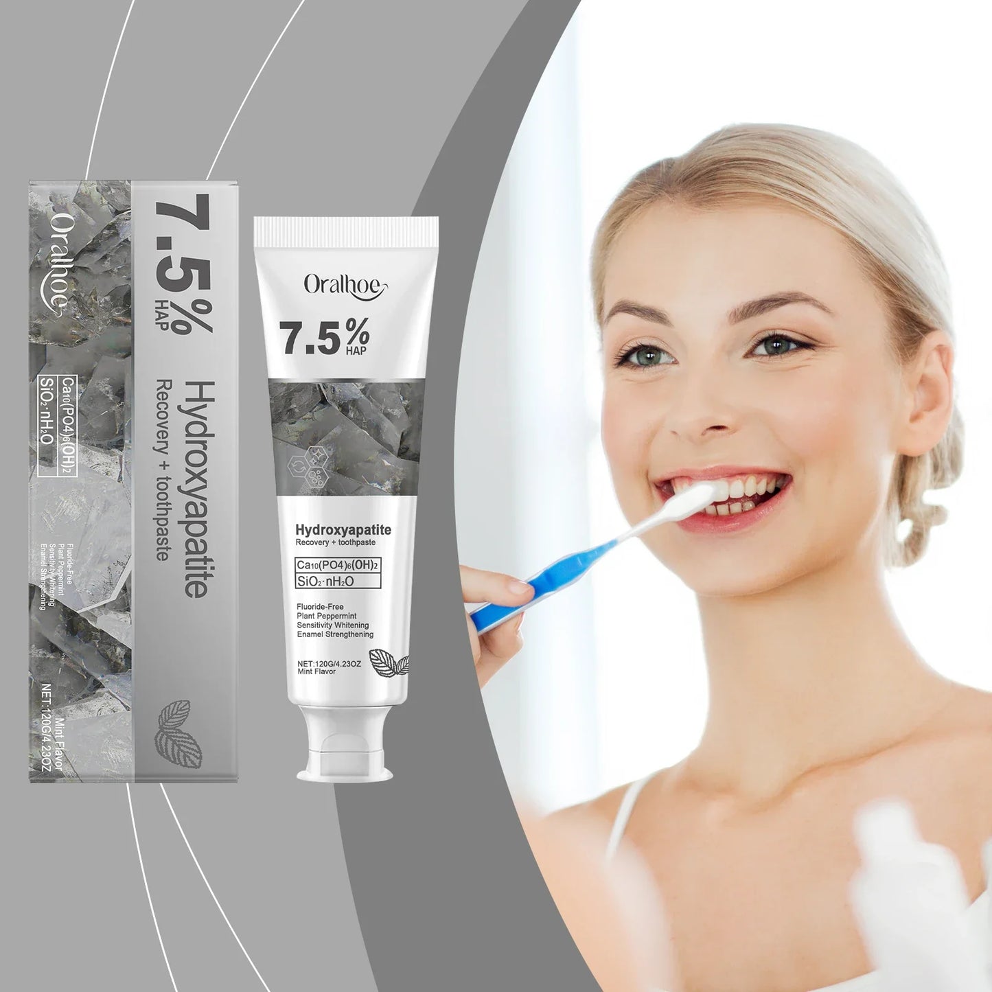 Hydroxyapatite Toothpaste – Enamel Repair & Whitening 120g