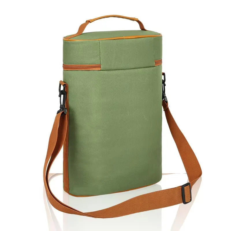 Hot Insulated Red Wine Bag Portable Messenger Cooler Bag for Outdoor Picnic Wine Preservation Thermal Wine Carrier Peaceful Pleasures Health and Wellness