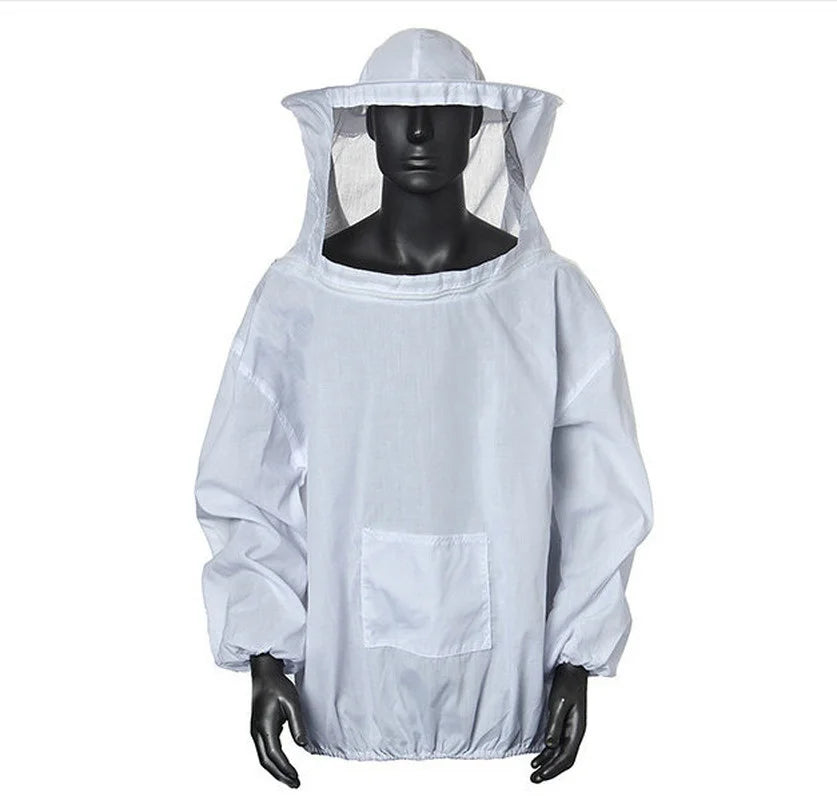 Protective Beekeeping Jacket Veil Smock Equipment Hat Sleeve Peaceful Pleasures Health and Wellness Default Title