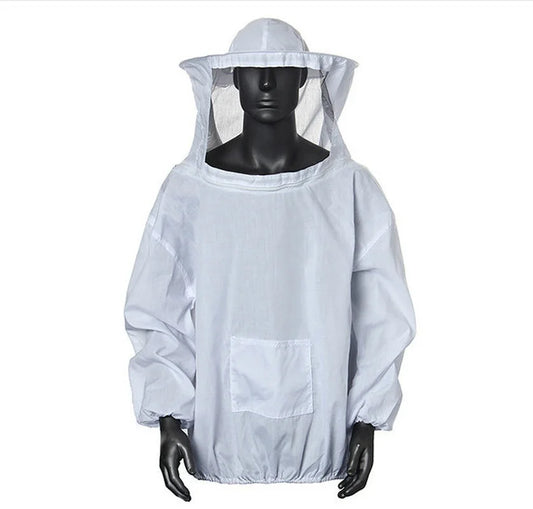 Protective Beekeeping Jacket Veil Smock Equipment Hat Sleeve Peaceful Pleasures Health and Wellness Default Title