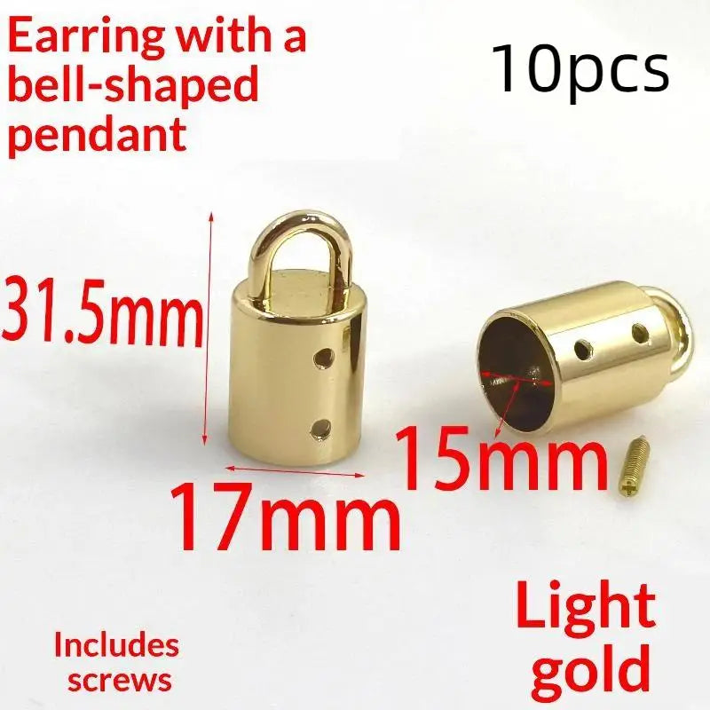 10Pcs 15mm Stainless Steel Cord End Locks | Bag DIY Hardware