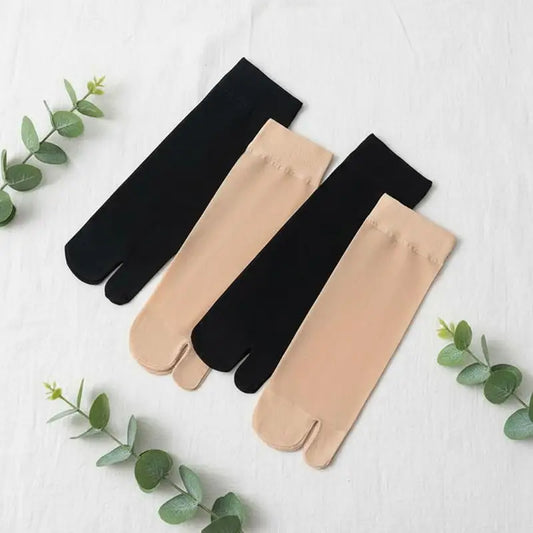 Women's Sheer Tabi Toe Socks | Ultra-Thin Split-Toe for Sandals Tabi Toe Socks Peaceful Pleasures Health and Wellness