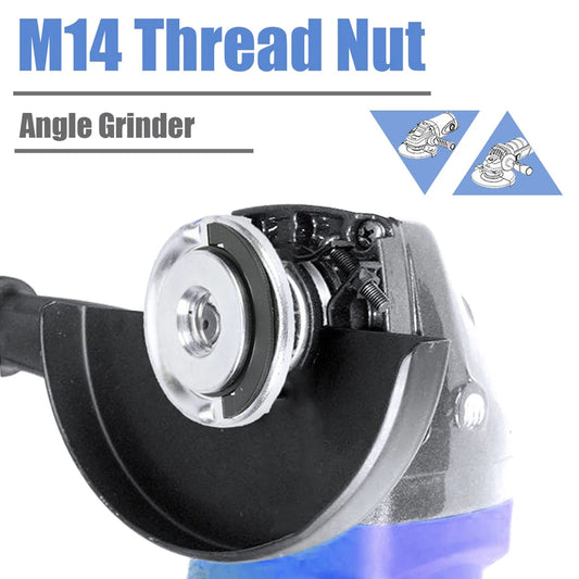 M14 Angle Grinder Quick Release Self-locking Pressing Plate Flange Peaceful Pleasures Health and Wellness