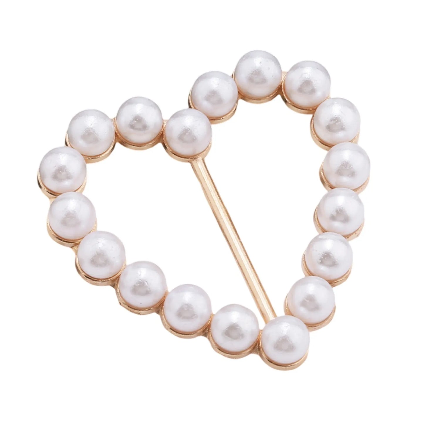 New Fashion Corner Hem Waist Knotted Brooches Crystal Pearl Metal Hijab Scarf Ring Button Shirt T-shirt Fixed Buckle Accessories Peaceful Pleasures Health and Wellness