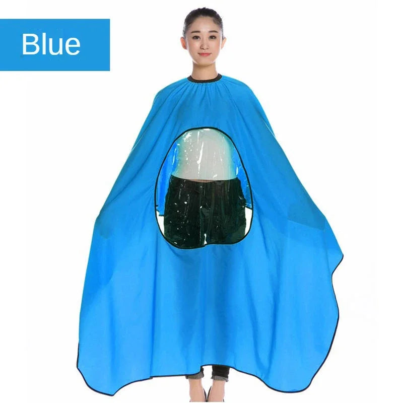 Professional Salon Apron Waterproof Cape Barber Styling Tool Salon Hairdresser Visible Apron Hair Cutting Hairdressing Gown Cape Peaceful Pleasures Health and Wellness Blue China Mainland