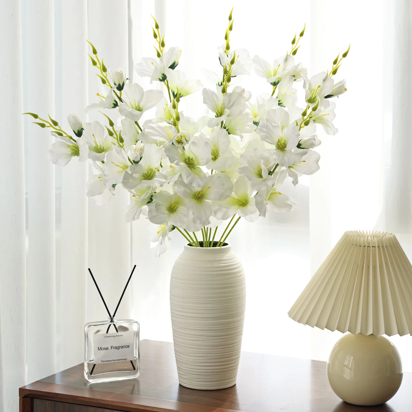 Artificial Silk Moth Orchid Flowers 3/5 Pcs – Wedding & Home