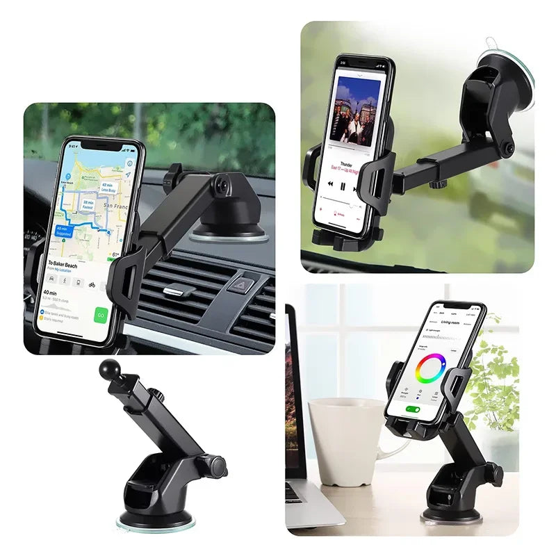 Car Phone Holder 360° Rotation Suction Dashboard Mount