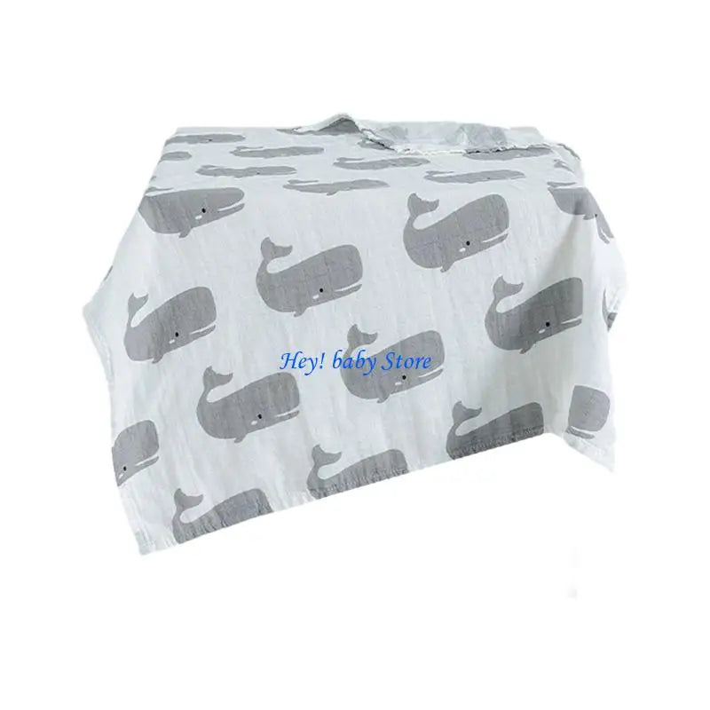 Cotton Baby Bandana Bib – Soft Absorbent Drool Cloth 60x60cm