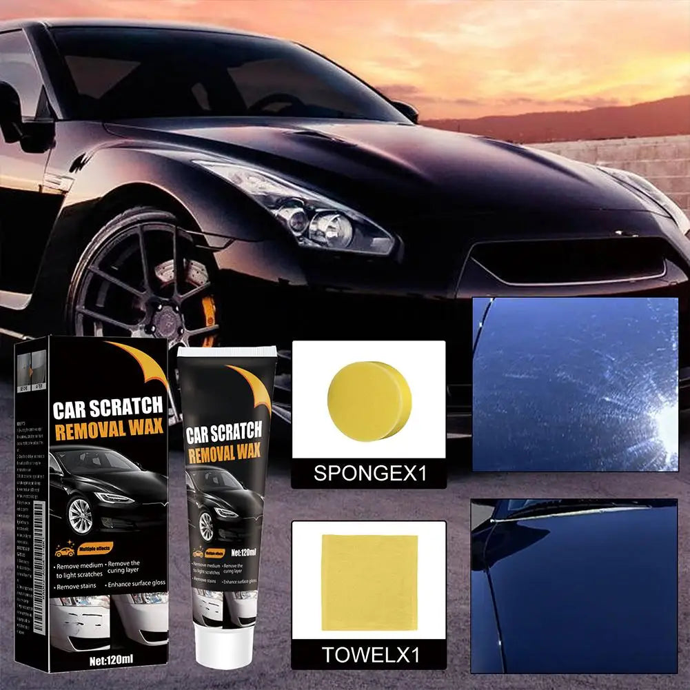 Car Paint Maintenance Wax 1/2pcs 120ml Restore Enhance Surface Gloss Car Scratch Removal Wax Remove Curing Layer Scratches Stain Peaceful Pleasures Health and Wellness