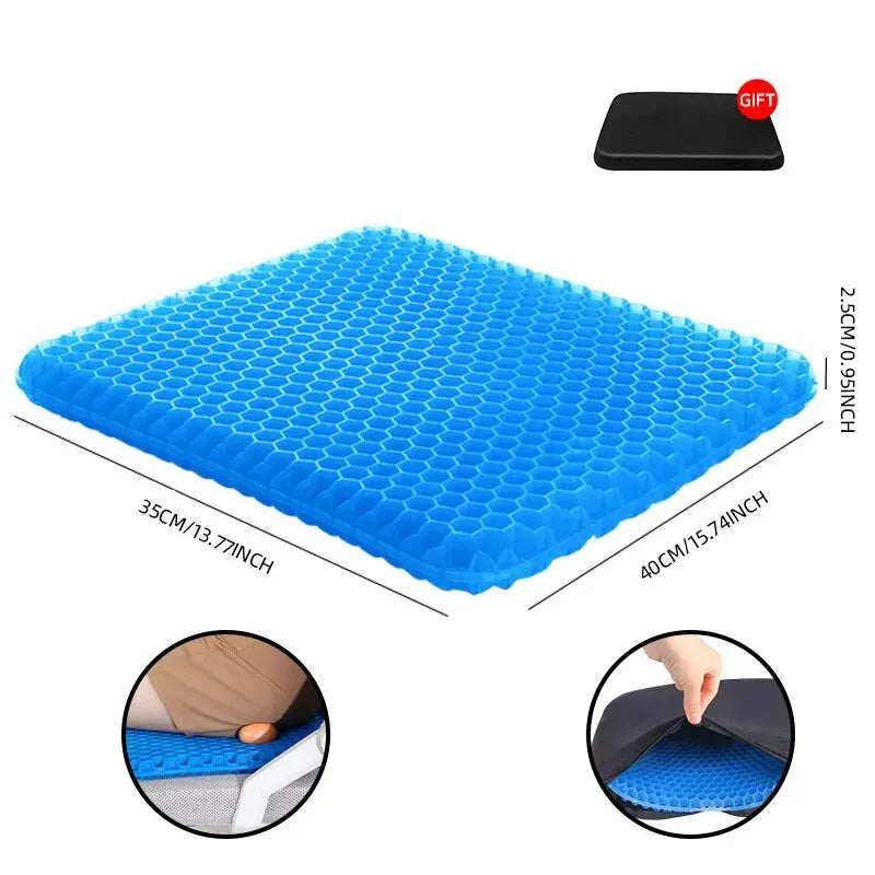 Honeycomb Gel Seat Cushion – Breathable TPE Support for Any Chair