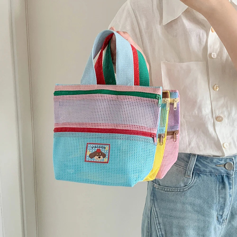 Mesh Shower Caddy Bag | Hanging Toiletry Organizer for Travel