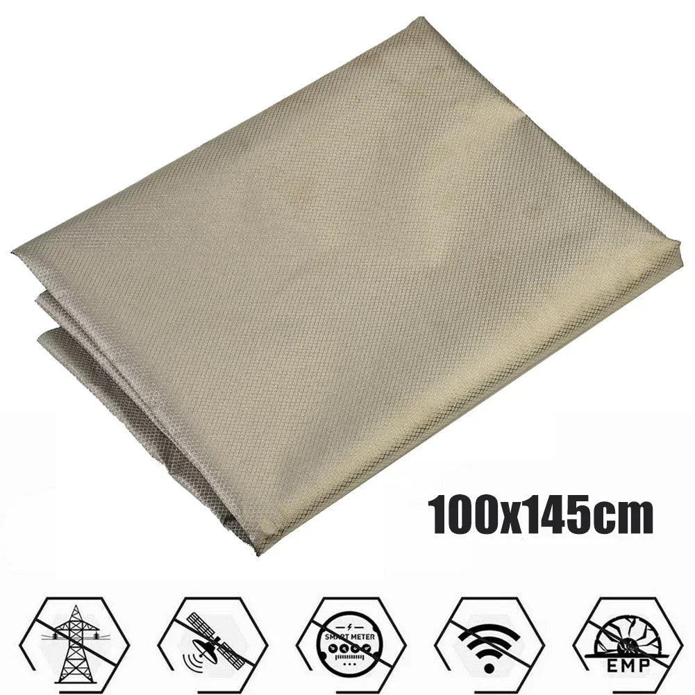 RFID EMI Shielding Fabric 100×145cm | 5G WiFi Blocking Cloth