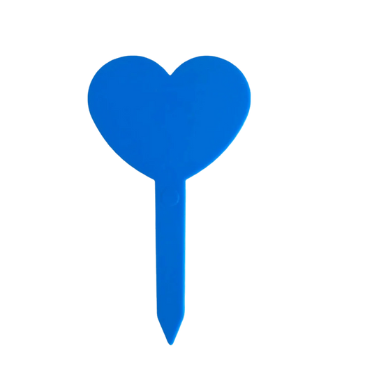 100PCS Heart-Shaped Waterproof Plant Labels | Reusable Garden Tags Garden Plant Labels Oasis Select Blue