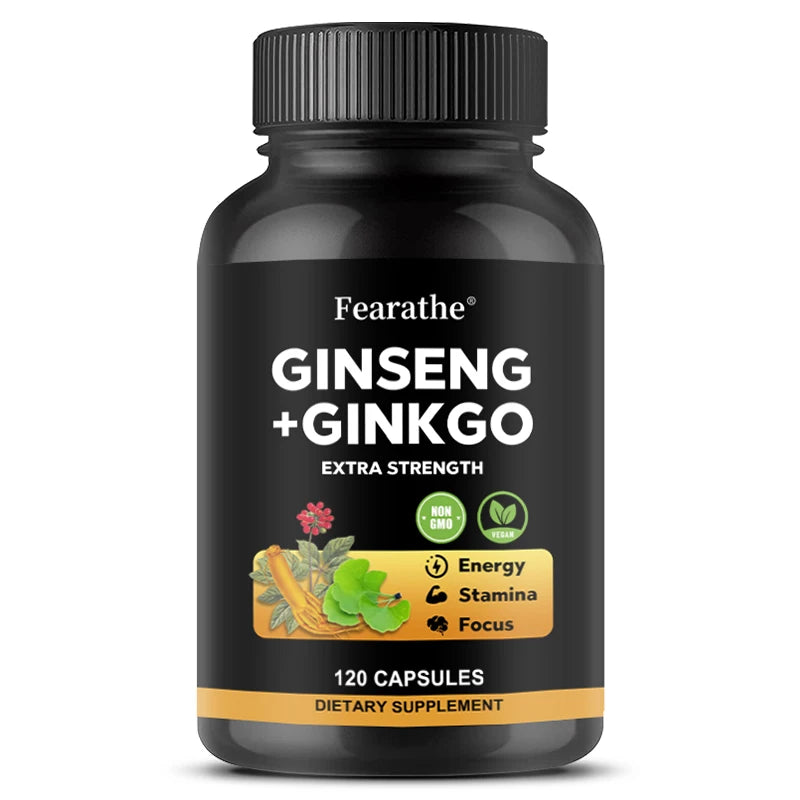 Korean Ginseng Extract (Root) 1650mg Supports Immunity, Improves Memory, Promotes Brain Health, and Boosts Metabolism Peaceful Pleasures Health and Wellness 120 count-1 bottle