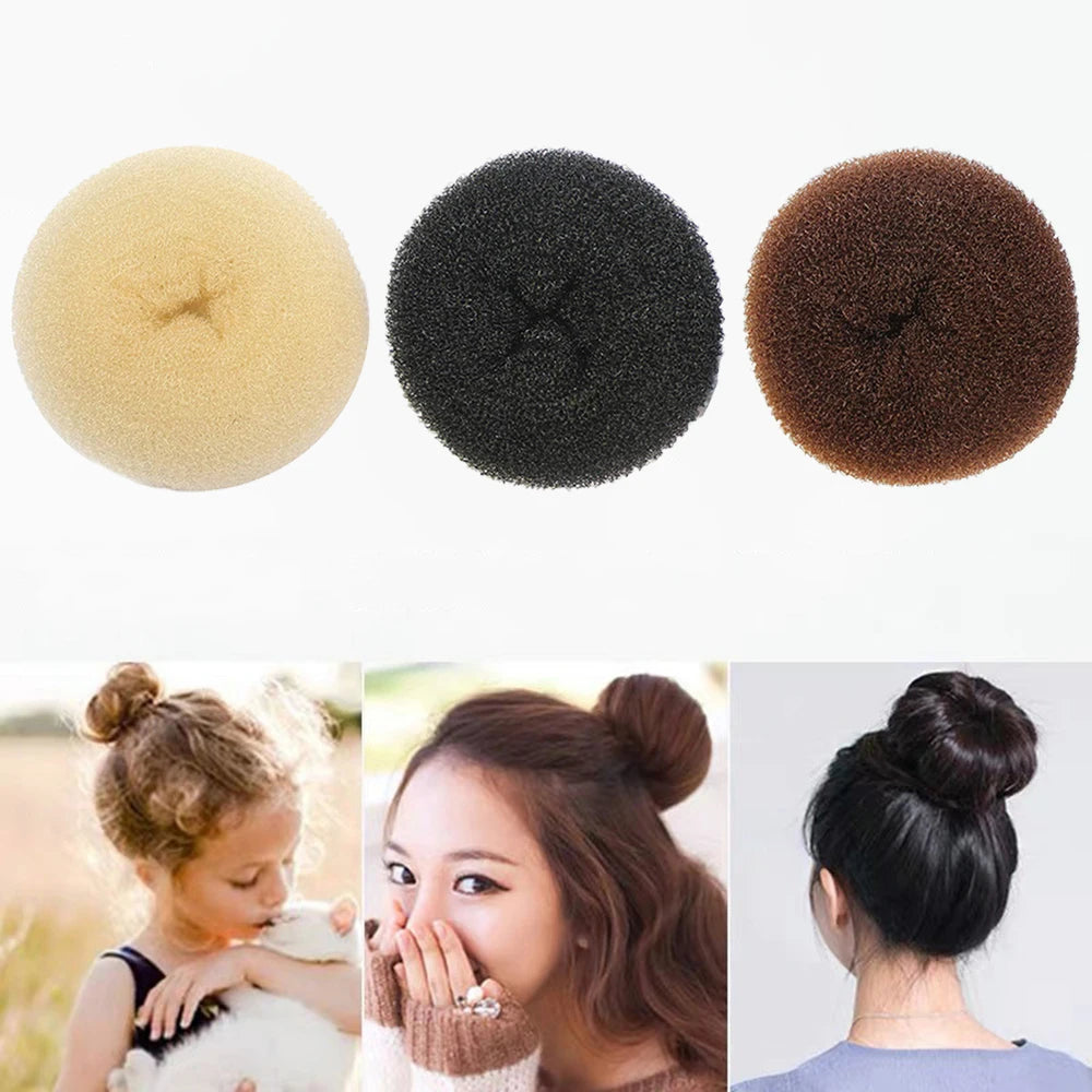 3PCS Maruki Head Hair Curler, Korean Style Versatile Hair Accessories, Fluffy Curled Lady Easy Big Ring Hair Styling Tools Peaceful Pleasures Health and Wellness