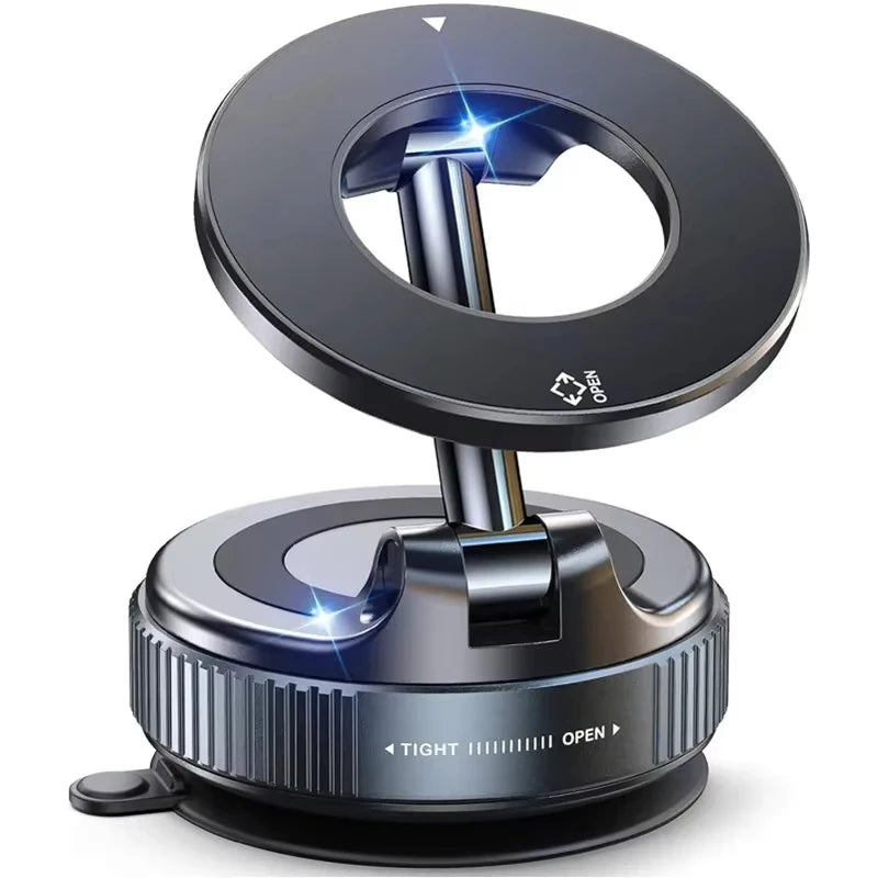 Car Phone Vacuum Magnetic Holder, Magsafe Suction Cup Phone Holder, 360 ° Adjustable Magnetic Phone Holder Universal Holder Peaceful Pleasures Health and Wellness