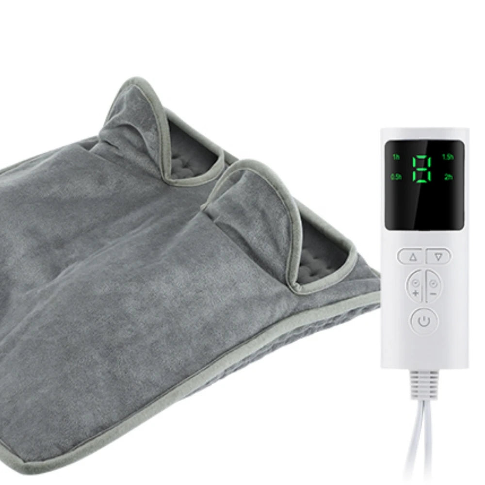 Double Sided Foot Warmers Under Desk Heating Pad Electric Winter Blanket for Men and Women Machine Washable for Bed,Office,Home Peaceful Pleasures Health and Wellness UK PLUG 220V