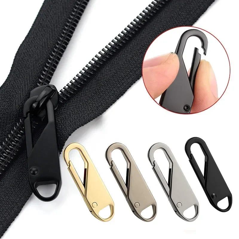 5-Pack Universal Metal Zipper Repair Kit – Size 5 Sliders