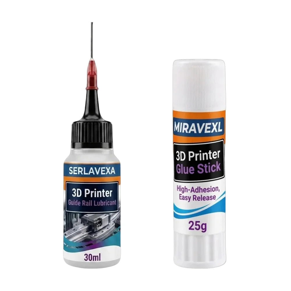 3D Printer Maintenance Kit – Rail Lubricant & Bed Glue Stick