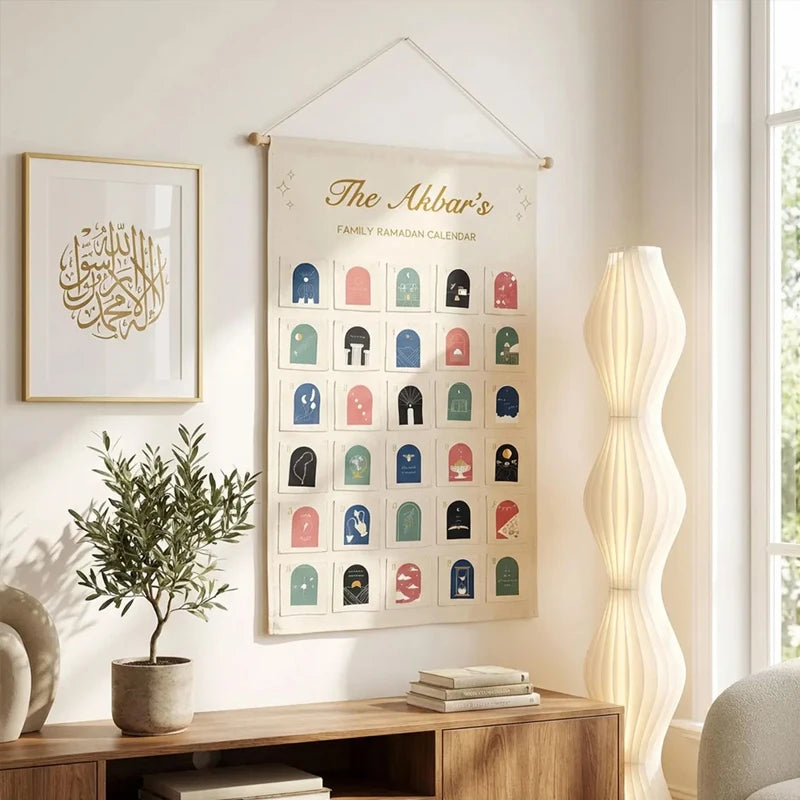 Personalised Ramadan Countdown Advent Calendar | Eid Gift Advent Calendar Decoration Peaceful Pleasures Health and Wellness