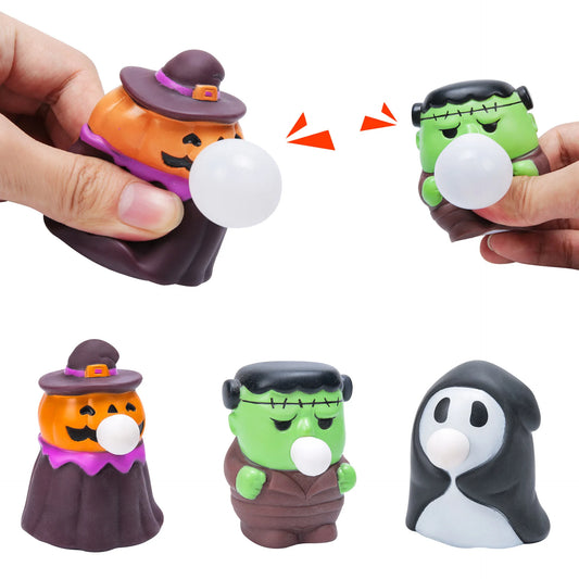 Halloween Pumpkin Squeeze Fidget Toy – Sensory Bubble Toy Fidget Squeeze Toy Peaceful Pleasures Health and Wellness