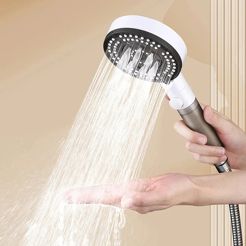 6-Mode High Pressure Filtered Shower Head Set | Anti-Limescale