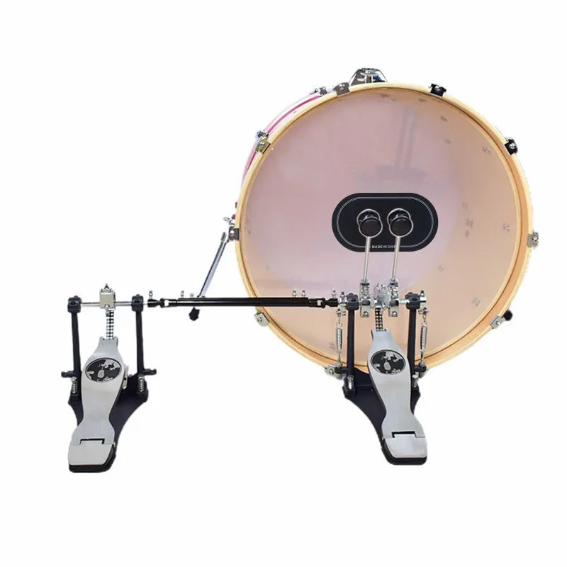 Single Double Pedal Patch Bass Drum Drumhead Kick Pad Protector Parts