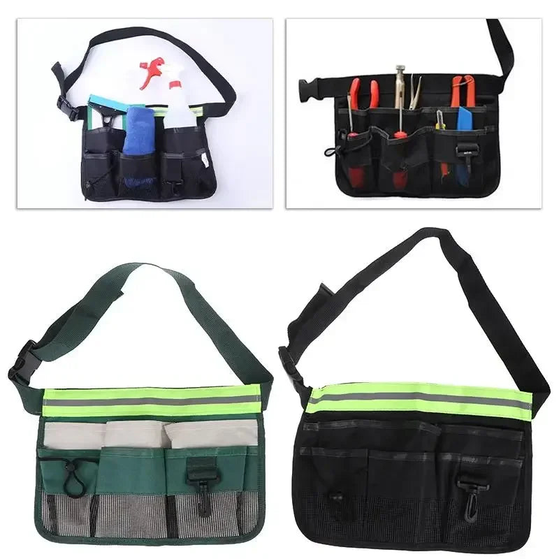 Oxford Tool Waist Bag – Multi-Pocket Belt Pouch for Work