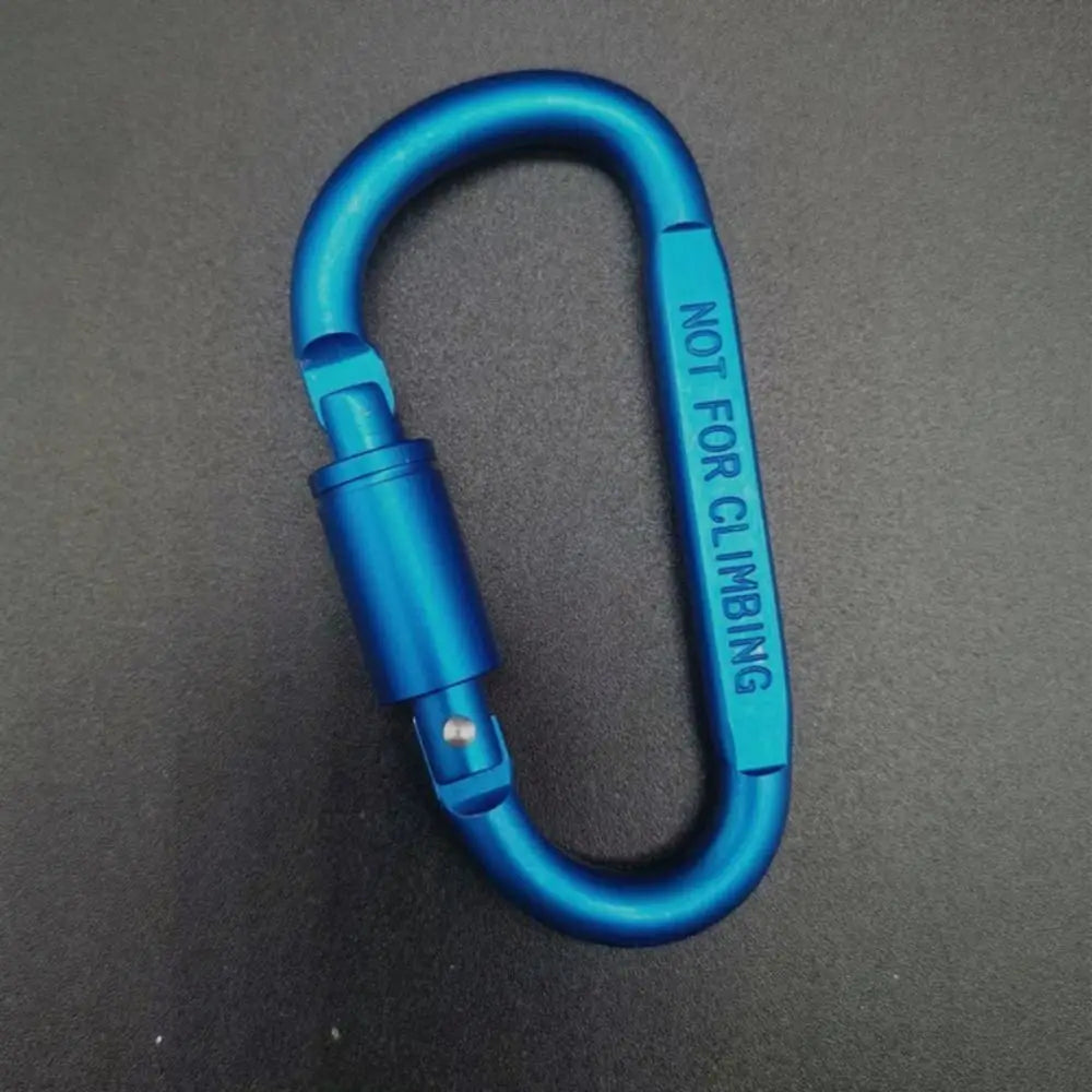 Aluminium Alloy Sports Keychain High Quality Multi Colors with Lock D-shape Carabiner Camping Hiking Hook Outdoor Tool Peaceful Pleasures Health and Wellness