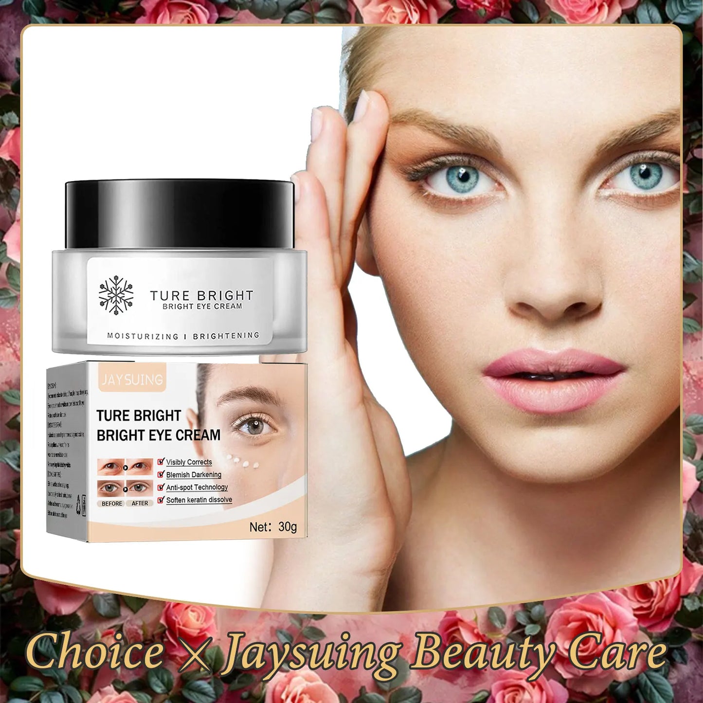 Jaysuing Dark Circle Eye Cream – De-Puff, Brighten & Firm
