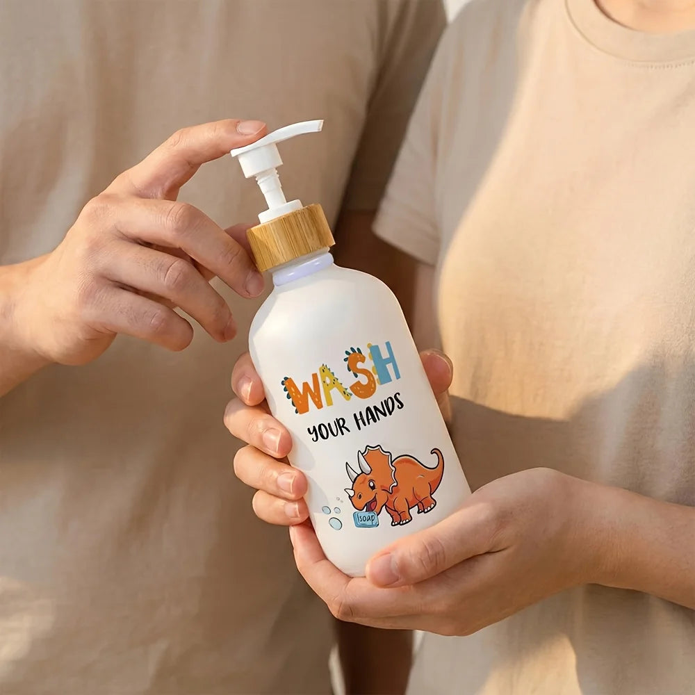 Dinosaur Soap Dispenser with Pump – Fun Kids Bathroom & Kitchen Countertop Hand Soap Dispenser
