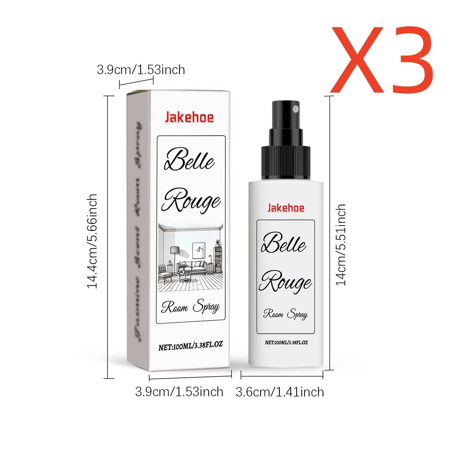 JAKEHOE Jasmine Room Fragrance Spray – Odour Remover 100ml