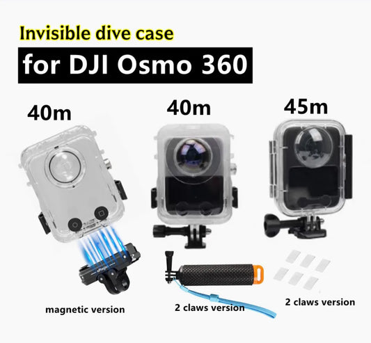 40M Waterproof Dive Case for DJI Osmo 360 Invisible Housing Waterproof Camera Housing Oasis Select