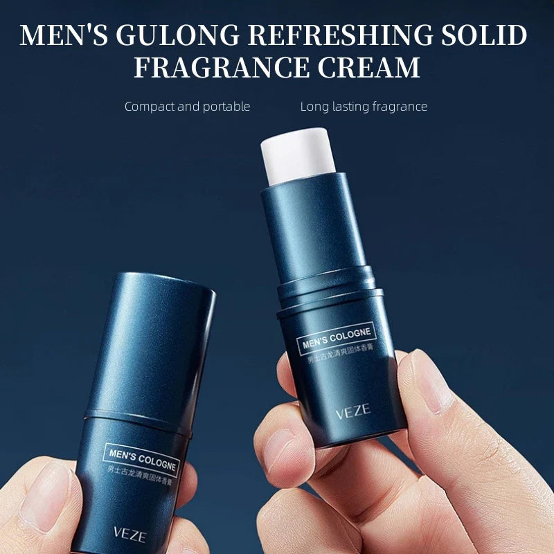 Men's Solid Perfume Stick – Fresh Portable Travel Fragrance